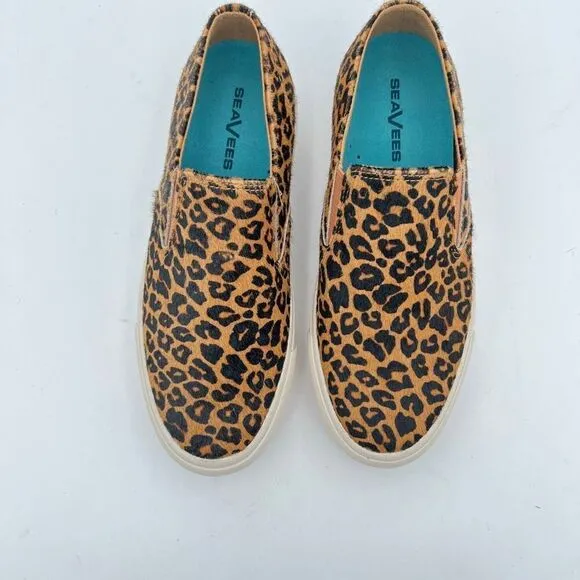 SeaVees Baja Platform Mulholland Cowhide Shoe Sneaker Leopard Women’s 8.5
