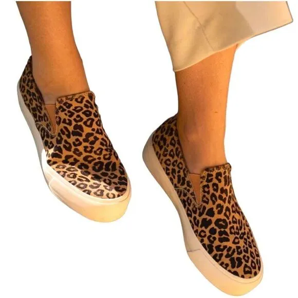SeaVees Baja Platform Mulholland Cowhide Shoe Sneaker Leopard Women’s 8.5