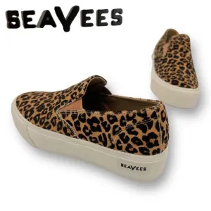 SeaVees Baja Platform Mulholland Cowhide Shoe Sneaker Leopard Women’s 8.5