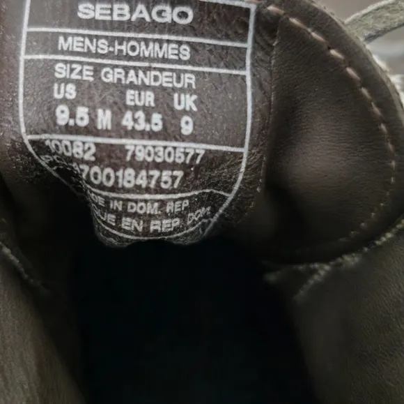 Sebago Docksides Men's Boat Shoes Green Leather Size 9.5 M