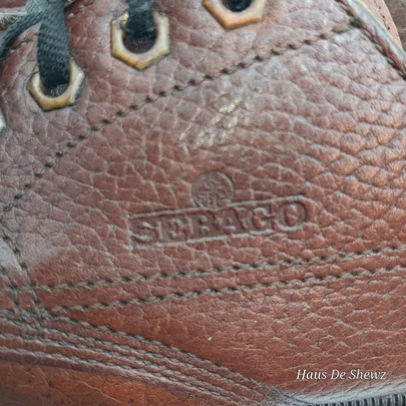 Sebago Handsewns Schooner Saddler's Leather Boat Shoes Tan Brown Men’s Size 10.5