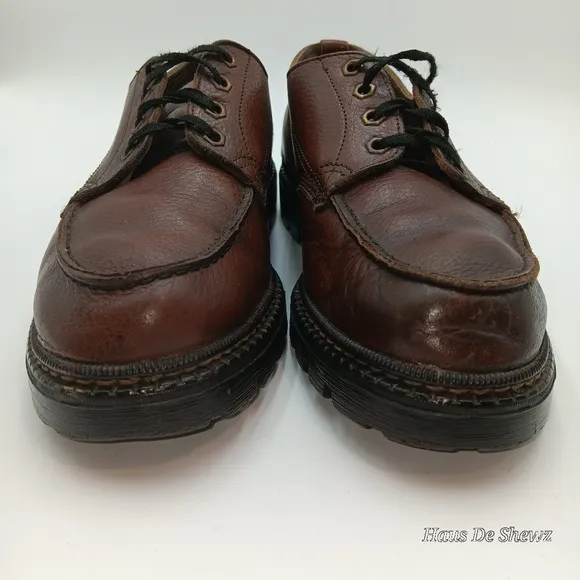 Sebago Handsewns Schooner Saddler's Leather Boat Shoes Tan Brown Men’s Size 10.5