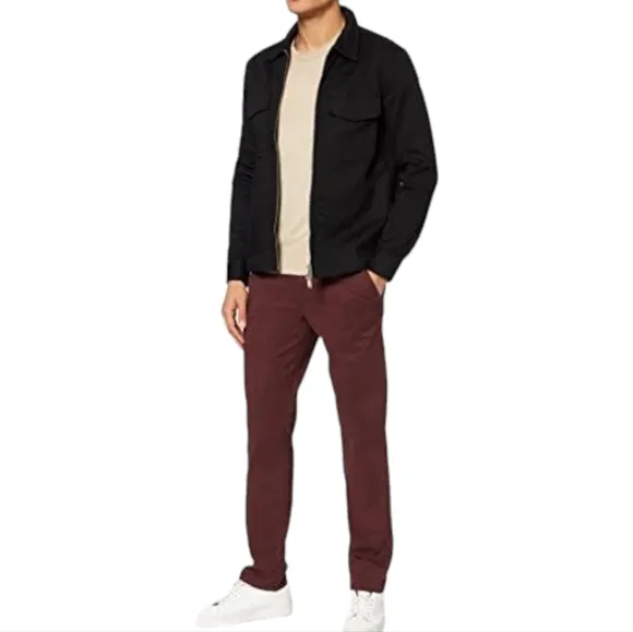 Selected homme pants slim straight new paris flex pants bitter chocolate 38 X 32
