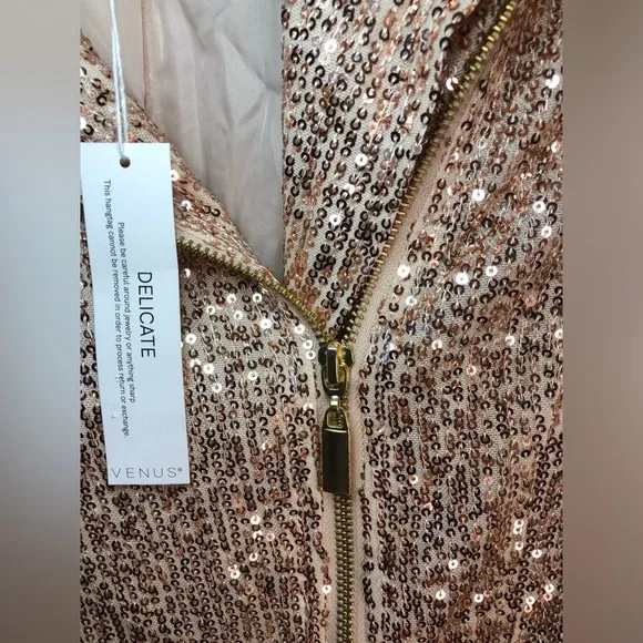 Sequin All Over Pink Crop Blazer