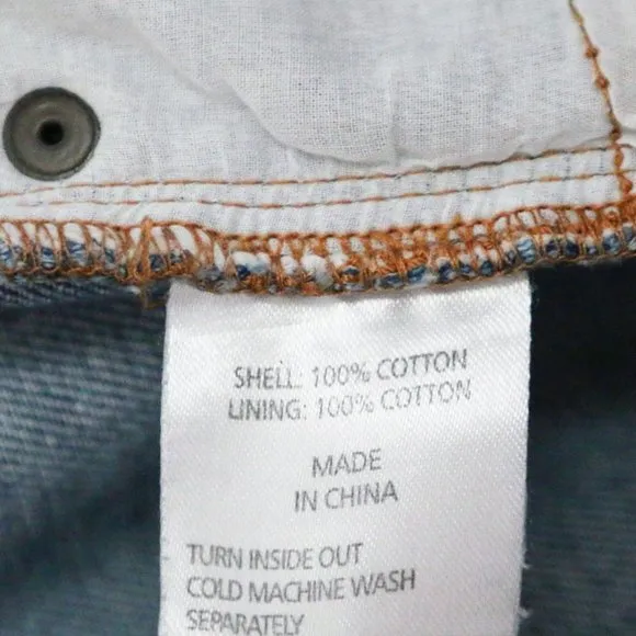 Shona Joy Cortona High Waist Rise Cropped Flared Denim Jean Light Blue 4 $280