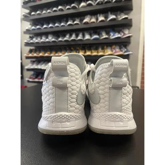 Size 11.5 - Nike Lebron Witness III Shoes White/Chrome