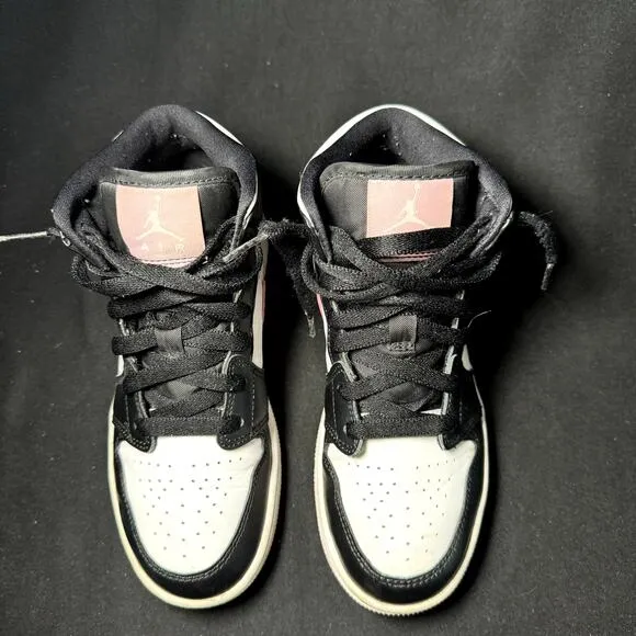 Size 4 - Nike Air Jordan 1 Mid GS White Light Arctic Pink Men's Shoes