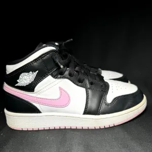 Size 4 - Nike Air Jordan 1 Mid GS White Light Arctic Pink Men's Shoes