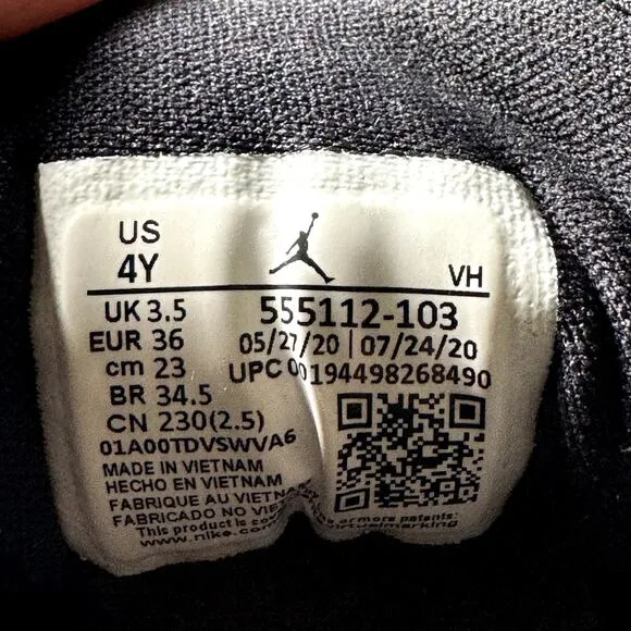 Size 4 - Nike Air Jordan 1 Mid GS White Light Arctic Pink Men's Shoes