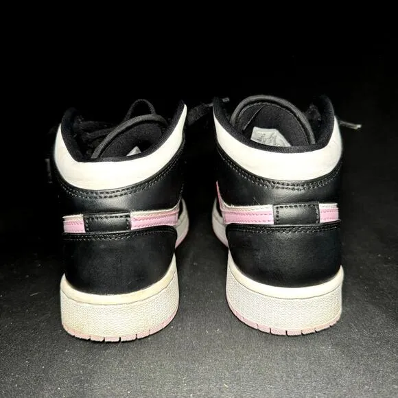 Size 4 - Nike Air Jordan 1 Mid GS White Light Arctic Pink Men's Shoes