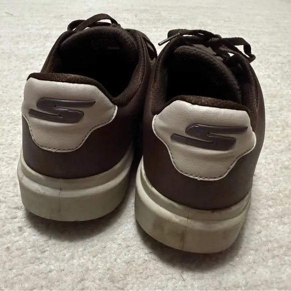 Skechers Go Golf Relaxed Fit Drive 5 LX Shoes Brown Spikeless Goodyear Size 10