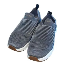 Skechers Mens Delmont Jenko Relaxed Fit Slip On Shoes Navy Size 9.5