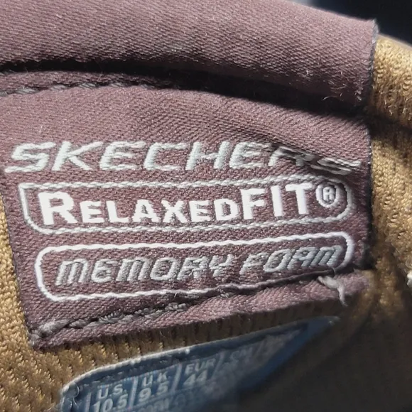 Skechers Men's Segment Rilar Brown Leather Shoes Relaxed 64260EW Size 10.5 W