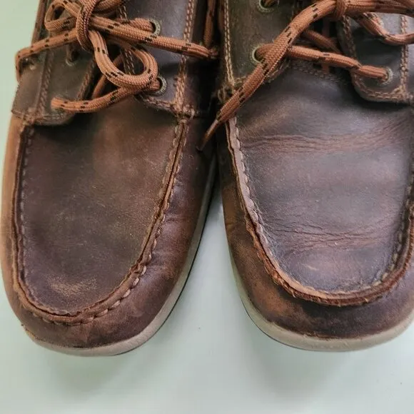 Skechers Relax Fit  Memory Foam Leather Boat Shoes Size 12