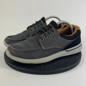 Skechers Relaxed Fit Elent Gray Casual Comfort Boat Shoes 65493 Men’s Size 9