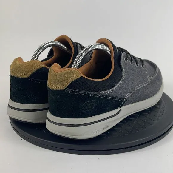 Skechers Relaxed Fit Elent Gray Casual Comfort Boat Shoes 65493 Men’s Size 9