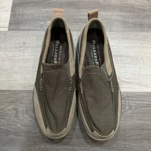 Skechers Superior Milford Sneakers Men's 10 Tan Relaxed Fit Slip-on Casual Shoes