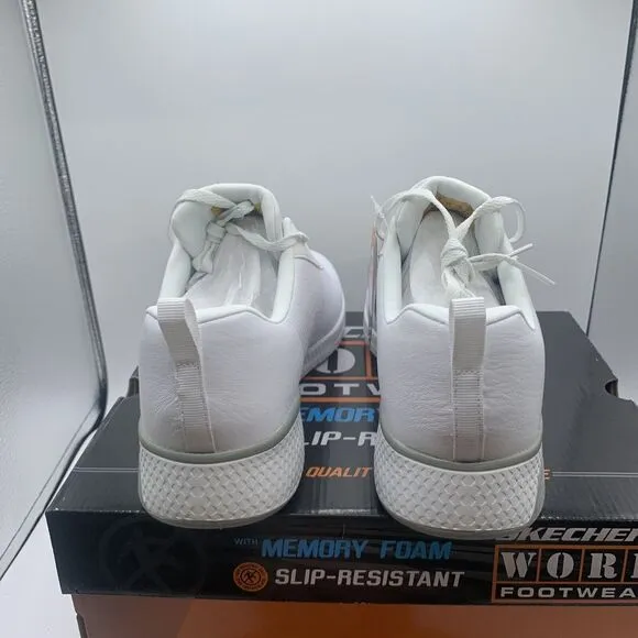 Skechers Work Relaxed Fit Womens Size 11 Shoes White Marsing Sneakers 108010