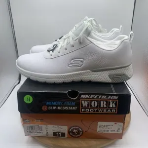 Skechers Work Relaxed Fit Womens Size 11 Shoes White Marsing Sneakers 108010