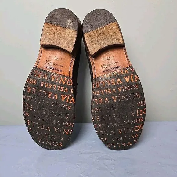 Sonja Vellere Leather Shoes Size 42 Made in Italy Mens 9 Womens 11.5