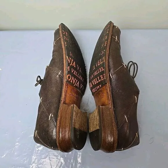 Sonja Vellere Leather Shoes Size 42 Made in Italy Mens 9 Womens 11.5