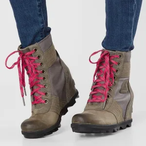 Sorel Lexi Leather Wedge Boot Size 8