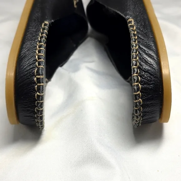 Soul Of Africa by Clarks Women's Black Slip-On Leather Mules Size 8 NWOB
