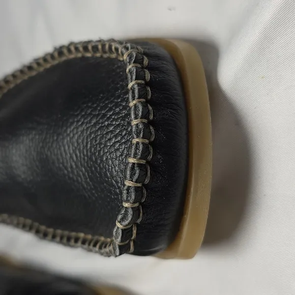 Soul Of Africa by Clarks Women's Black Slip-On Leather Mules Size 8 NWOB