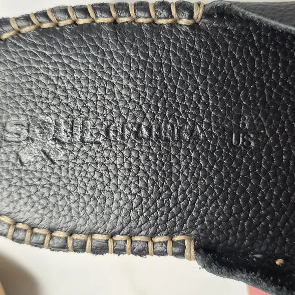 Soul Of Africa by Clarks Women's Black Slip-On Leather Mules Size 8 NWOB