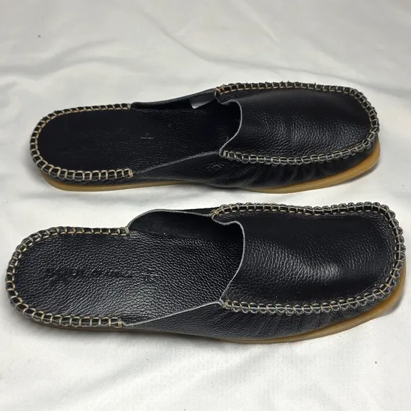 Soul Of Africa by Clarks Women's Black Slip-On Leather Mules Size 8 NWOB