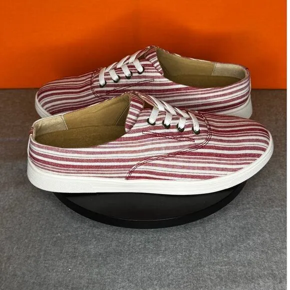 Spenco Waco Shoe Company Khloe Kick Red White Stripe Size 6 B EU 36 B