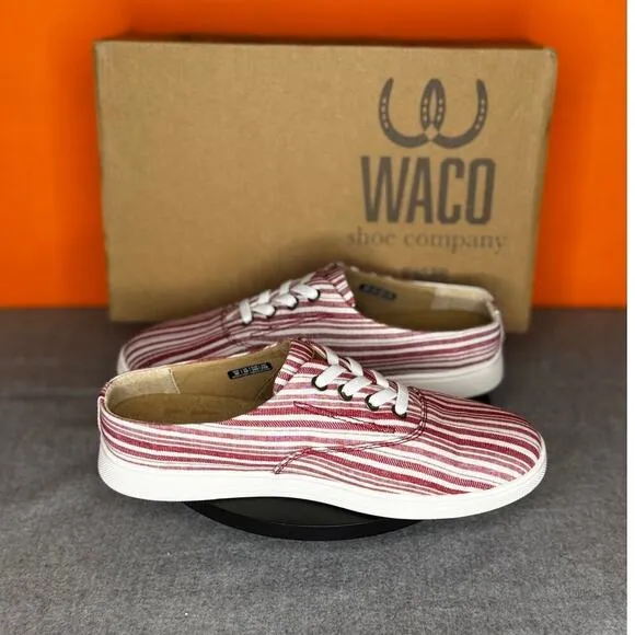 Spenco Waco Shoe Company Khloe Kick Red White Stripe Size 6 B EU 36 B