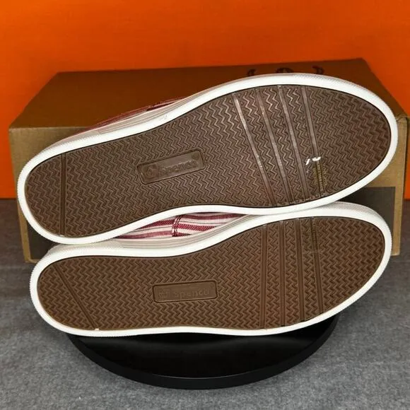 Spenco Waco Shoe Company Khloe Kick Red White Stripe Size 6 B EU 36 B