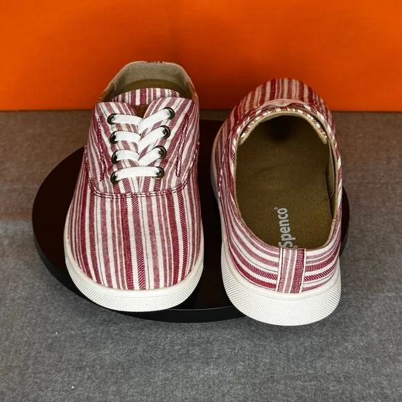 Spenco Waco Shoe Company Khloe Kick Red White Stripe Size 6 B EU 36 B