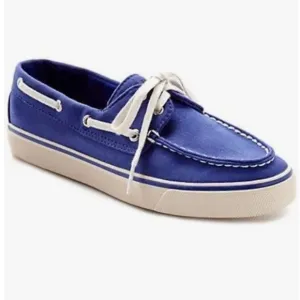 SPERRY Biscayne Cobalt Blue Top Sider Canvas Boat Shoes Summer Beach Cruise