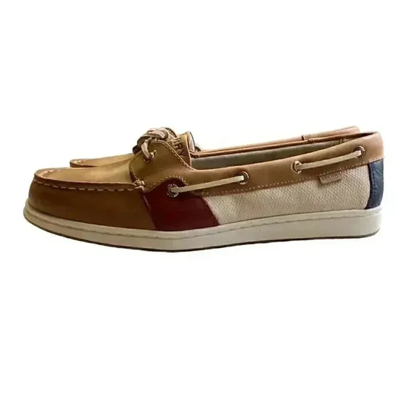 Sperry Coastfish One Eye Sahara Leather Women 9 M 40 Lace-Up Boat Shoe Brown NEW