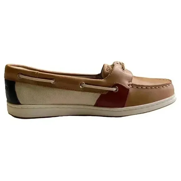 Sperry Coastfish One Eye Sahara Leather Women 9 M 40 Lace-Up Boat Shoe Brown NEW