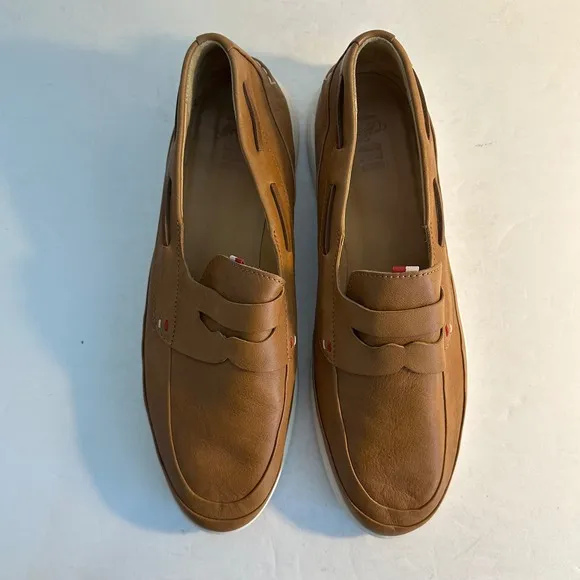 Sperry Gold Cup Lightweight Penny Loafers Leather Casual Comfort Shoes Size 13