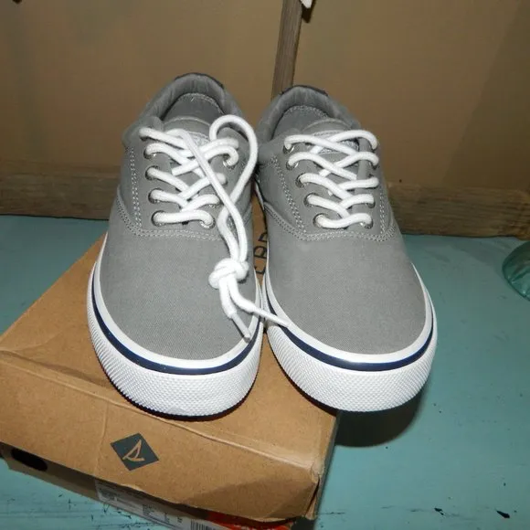 Sperry Halyard CVO Boat Shoes Gray Mens Size 7 NEW