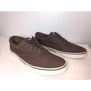 Sperry Halyard CVO Sneakers Shoes Mens Size 16 Wool Brown Boat Comfort Lace Up
