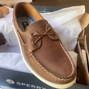 Sperry Mens Brown Boat Shoes