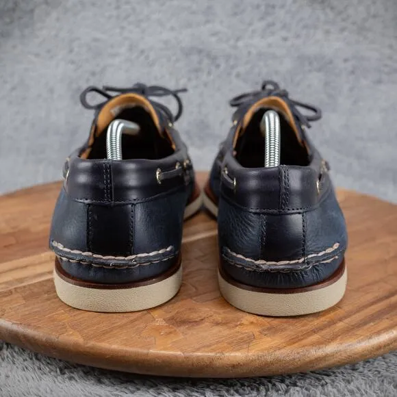 Sperry Mens Gold Cup Authentic Original Boat Shoes Navy 2-Eye 0219485 Mens 13 M