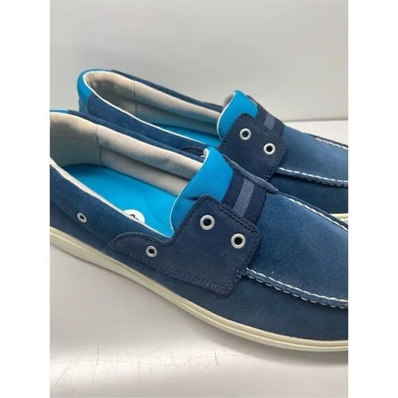 Sperry Men's Outer Banks Top Sider Suede Boat Deck Shoes 13 Navy Blue STS23569