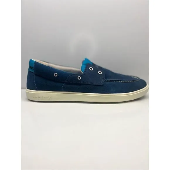 Sperry Men's Outer Banks Top Sider Suede Boat Deck Shoes 13 Navy Blue STS23569