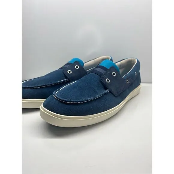 Sperry Men's Outer Banks Top Sider Suede Boat Deck Shoes 13 Navy Blue STS23569