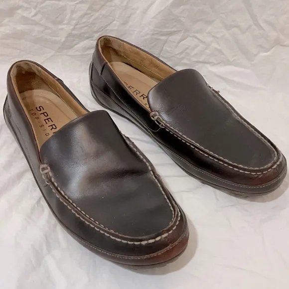 SPERRY MENS SHOES 11 brown leather sts10725 hampden Venetian