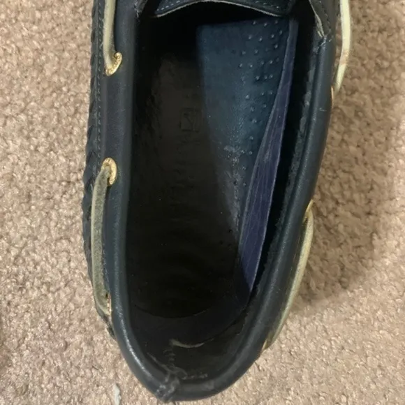 Sperry Navy Blue Boat Shoes Size 8M