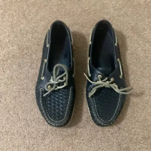 Sperry Navy Blue Boat Shoes Size 8M