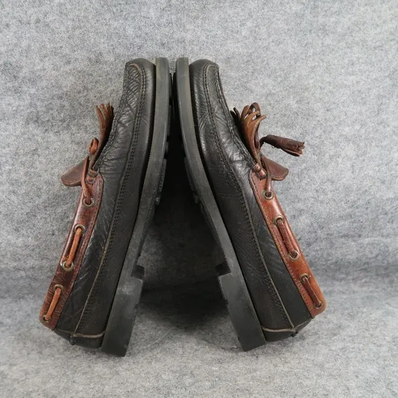 Sperry Shoes Mens 9.5 Top Sider Wetlands Boat Deck Loafer Leather Vintage Tassel