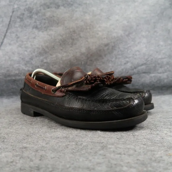 Sperry Shoes Mens 9.5 Top Sider Wetlands Boat Deck Loafer Leather Vintage Tassel